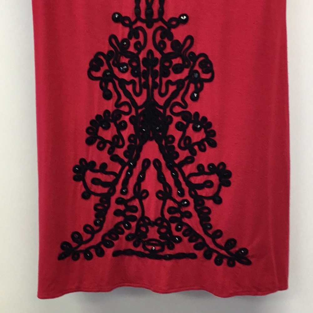 Chelsea &Theodore Red Dress Sm - Picture 3 of 4